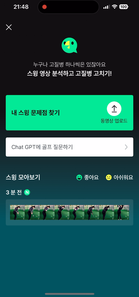 내 스윙 영상 등록 (1)